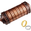 Miniatyrbillede 1 af 5: Da Vinci Kode Mini Låseboks til Bryllupsdag, Valentinsdag