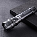 Miniatyrbillede 4 af 6: USB genopladelig xhp70 nødblysflashlight p50 stærk lys