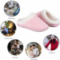 Miniatyrbillede 5 af 5: Rosa hjemmesko til kvinder, varme, med memory foam, skridsikker, DXGHC