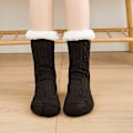 Miniatyrbild 7 av 7: Damtofflor Fluffiga Sockor Fuzzy Mysiga Stuga Varma Vinter Mjuka Tjocka