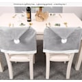 Miniatyrbild 5 av 5: 4 stycken gråa stolsöverdrag i non-woven tyg, julstolsöverdrag
