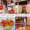Miniatyrbilde 6 av 6: Høstkrans Halloween-dekorasjoner 20 lyslenker Høstblader H
