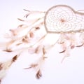Miniatyrbillede 2 af 6: Net drømmefanger, Rattan, Hvid, Diameter: 13cm/5.12\", Størrelse: Lang
