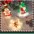Miniatyrbilde 6 av 6: 6 stykker jule-LED-lys juletrær hengende dekorasjon