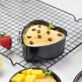 Miniatyrbilde 1 av 5: 2 stk. Non-stick hjerteformet kakeform DIY kakeform Baking