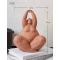 Miniatyrbillede 3 af 7: Kunst Kvindeskulptur Statue Yoga Dekoration Gave Harpiks Figur Kunst 26