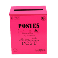 Miniatyrbilde 1 av 6: （Rose rød）Vintage veggmontert jern postkasse postbrev N