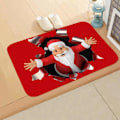 Miniatyrbild 5 av 5: 3D Jultomtematta, Inomhus & Utomhus, Cartoon, Glad