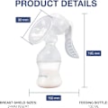 Miniatyrbillede 3 af 5: Manuel Brystpumpe, Amning, 130ml, Ergonomisk, Skridsikker, BP
