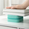 Miniatyrbillede 5 af 6: Mini Rejse Smykke Opbevaringsboks, Blå, PU Læder Ring Halskæde Øre