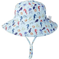 Pikkukuva 5 / 6: Unisex Vauvan ja Lapsen Aurinkohattu Kalastajan Hattu Vauvan Bucket Hatit Laajat