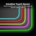 Miniatyrbillede 2 af 5: RGB Gaming Mousepad, LED-belyst Mousepad, Skridsikker Overflade til