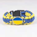 Miniatyrbillede 2 af 2: To  syv-kerne paraply-reb armbånd, legering spænde, justerbar