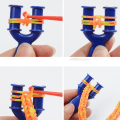 Miniatyrbillede 5 af 7: Regnbue gummibånd farve håndstrikning enhed DIY puslespil barn