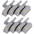 Miniatyrbilde 1 av 5: ( Farge: Varmt hvitt ) 8 stk. Hengsel LED-lys Universal skap skap