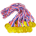 Miniatyrbilde 1 av 5: 24 stk Gull Plast Vinnermedaljer for Fester, Spill, Sp DXGHC