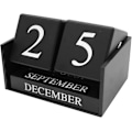 Miniatyrbild 3 av 7: Enkel och modern träskrivbords kalender, permanent daglig block Ca
