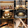Miniatyrbilde 2 av 5: Skaplampe, Bevegelsessensorlampe, Justerbar Lysstyrke med 3 DXGHC