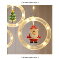 Miniatyrbild 7 av 7: LED Julstränglampa USB Snögubbe Jultomte Fönsterdekoration