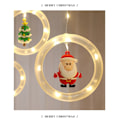 Miniatyrbillede 7 af 7: LED Julelysstreng USB Snemand Julemand Vindue Dekoration