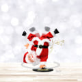 Miniatyrbild 4 av 6: Dansande Tomte, Omvänd Rotations Tomtedocka Jul Leksaker