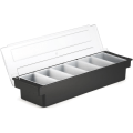 Miniatyrbilde 1 av 5: 1 stk Plastkrydderdispenser med 6 rom (Svart) DXGHC