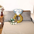 Miniatyrbilde 4 av 6: 2 stk. Gull Forlovelsesring Ballong - Kjempe Ring Ballong Oppblåsbar