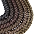 Miniatyrbilde 2 av 6: En svart, fasjonabel parykk av syntetisk fiber, lang flette for kvinner
