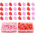 Miniatyrbillede 1 af 7: 100 stk. Hjerte Push Pins, Søde Push Pins Dekorative Rosa Pins Tegning