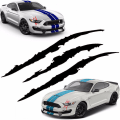 Miniatyrbillede 2 af 5: 5 stk. Auto Bilklistermærker, Reflekterende Monsterklo Scratch Stripe M