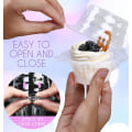 Miniatyrbilde 3 av 6: 20 stk Klart Cupcakes-bokser, Engangs Cupcakes-holdere med lokk,