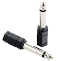 Miniatyrbilde 3 av 5: 6,5-plugg til 3,5 mono jack adapter 6,35 plugg til 3,5 hunn lyd a