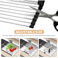 Miniatyrbilde 4 av 5: Foldbar Oppvaskstativ 48*23.5cm Hjørne Oppvaskstativ STAINLESS STE