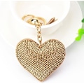 Miniatyrbillede 2 af 7: Bling Glitter Nøglering Krystal Rhinestone Kærlighed Hjerte Design Nøgle R