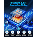 Miniatyrbillede 4 af 5: 3,5 mm Jack Bluetooth Adapter, Bluetooth-modtager til bil, håndfri DXGHC