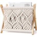 Miniatyrbillede 1 af 6: Macrame Magasinholder Boho Magasinholder Fritstående Opbevaring Ba