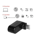 Miniatyrbild 4 av 5: USB-hub, 90°/180° roterbar USB-adapter, 4-ports USB-datahub, DXGHC
