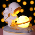 Miniatyrbillede 5 af 5: Planet Astronauter Lys Nattelampe INS Soveværelse Sengebord Lampe Cr
