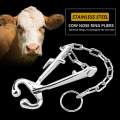 Miniatyrbilde 3 av 5: Kvegnese Tang Rustfritt Stål Oks Kveg Nese Ring Tang  DXGHC