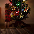 Miniatyrbilde 4 av 5: LED julepynt lampe Julenissen snømann formet vindu