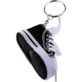 Miniatyrbillede 4 af 5: (Sort) Fashion Canvas Sko Vedhæng Nøglering Nøglering Gave - En Stk