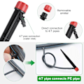 Miniatyrbillede 2 af 7: 20 stk. Mikrospray Justerbar 360 ​​Grader 8 Huller Fuld Cirkel Pat
