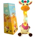 Talking Giraffe Toy - Dancing & Singing Stuffed Animal with Volume Control for Kids Yellow,AB
