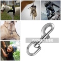 Miniatyrbilde 4 av 6: 10 roterende kroker for dyr, roterende kroker for hund, roterende løsningsklips, roterende krok, brukes til hundekrage, ryggsekk