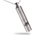Miniatyrbilde 1 av 7: Titanium nødhjelpsfløyte for utendørs, høy lydfløyte-halskjede for EDC