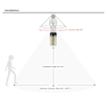 Miniatyrbillede 4 af 5: 360 Graders PIR Menneskelig Induktions Bevægelsessensor LED Natlampe Pære