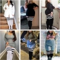 Miniatyrbillede 7 af 7: Plus Size Dame Thigh High Strømper til Tykke Lår - Ekstra Lange Strømper