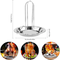 Miniatyrbillede 2 af 5: BBQ Vertikal Kyllingeholder i Rustfrit Stål - Foldbar og Chic