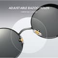 Pikkukuva 4 / 4: Vintage Steampunk Retro Metal Round Circle Frame Aurinkolasit punaiset