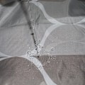 Miniatyrbillede 4 af 5: Grå Stof Bruseforhæng, Vandafvisende Design og Polyester, Q